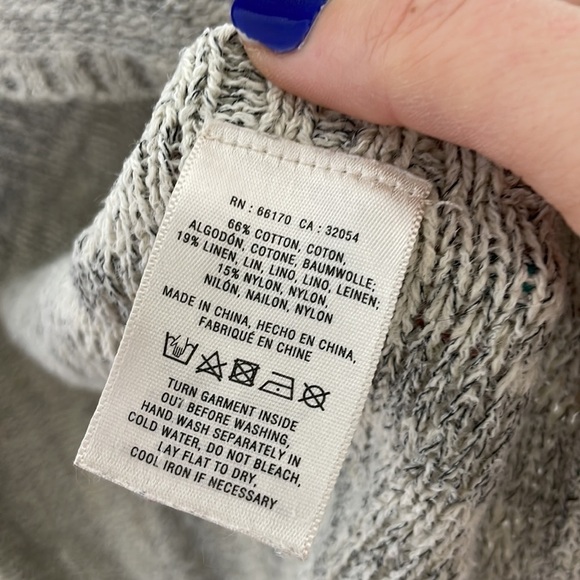 Anthropologie Sparrow heather gray sleeveless twist back cardigan - Picture 4 of 7